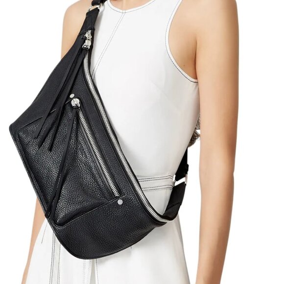 Rag & Bone Elliot Sling / Fanny Pack - Black Leather - Picture 1 of 7